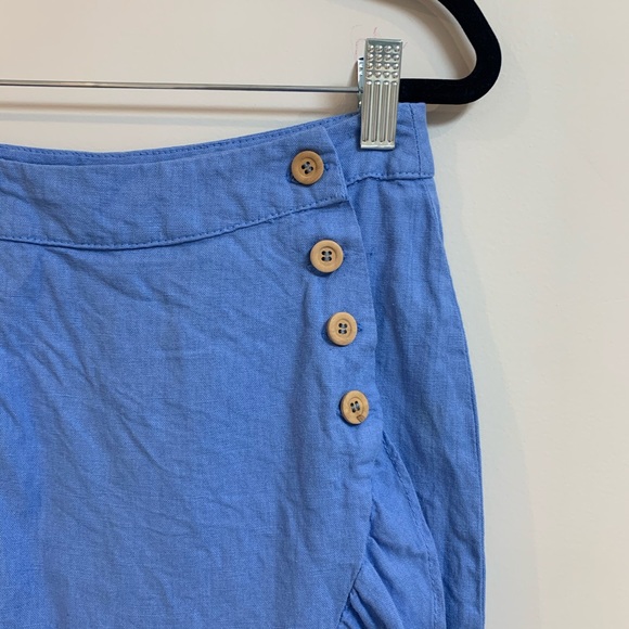 Zara | Blue Wrap Ruffle Midi Skirt - Picture 3 of 6
